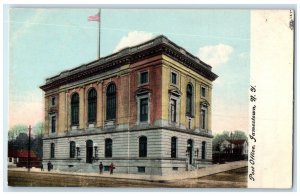 c1910's Post Office Building Street View Jamestown New York NY Antique Postcard