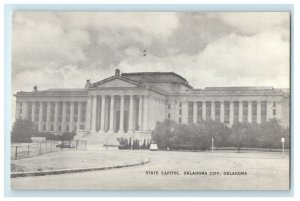 c1940's Oklahoma City OK, View Of State Capitol Building Vintage Postcard 