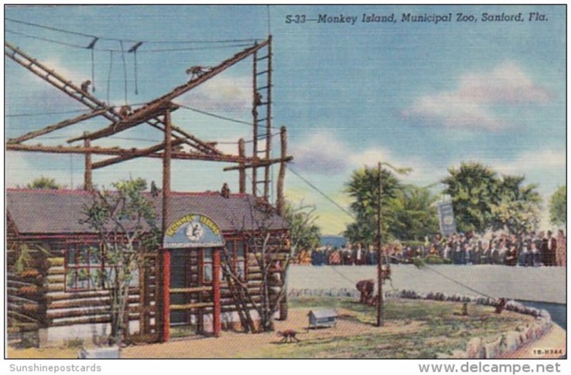 Florida Sanford Monkey Island At Municipal Zoo Curteioh