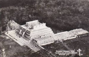 Mexico Merida Yucatan Templo De Los Guerreros Ruinas Chichen-Itza Real Photo