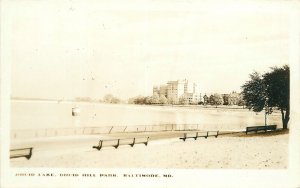 1940s Maryland Baltimore Druid Lake Hill Park RPPC Photo Postcard 22-11293
