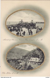DOUGLAS, Isle of Man, 00-10s; Arrival of Steamers, Victoria Pier and Glen Hel...