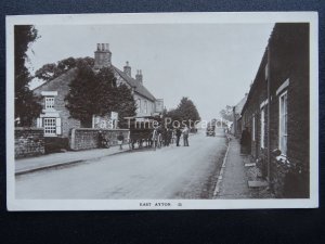 EAST AYTON Denison Arms & Horse Drawn Charabanc c1914 RP Postcard by J. Ashworth