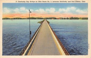 Sandusky Bay Bridge, Ohio Route No. 2 between Sandusky and Port Clinton - San...