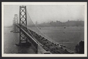 California San Francisco-Oakland Bay Bridge full information on back ~ WB