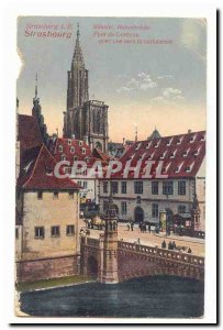 Strasbourg Old Postcard Raven Bridge