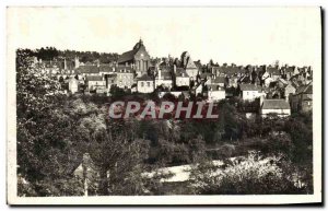 Old Postcard Mortain View Of The Collegiate