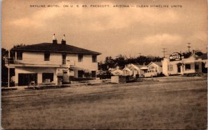 Postcard Skyline Motel on U.S. 89 in Prescott, Arizona