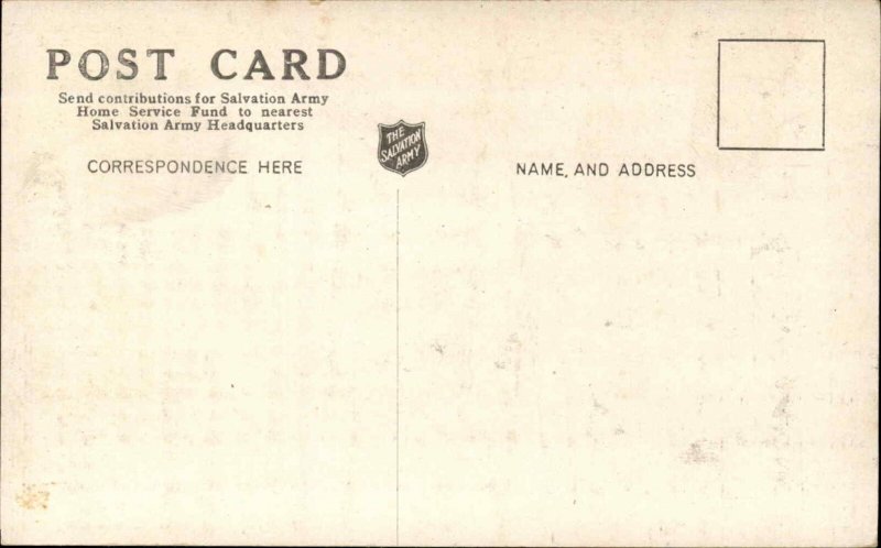 Social History Salvation Army SLUM BABIES Orange Box Nursery c1910 Postcard