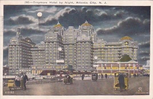 Traymore Hotel By Night Atlantic City New Jersey 1925