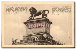 Postcard AncienneWaterloo De Leeuw is Gegoten geweest uit Smeltitijzer Lion