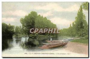 La Varenne Chennevieres Postcard Old L & # 39ile d & # 39amour (s restaurant ...