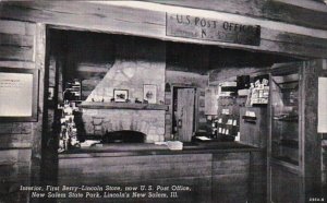 Illinois New Salem Interior First Berry Lincoln Store 1946
