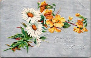 Birthday Greetings With Flowers 1909