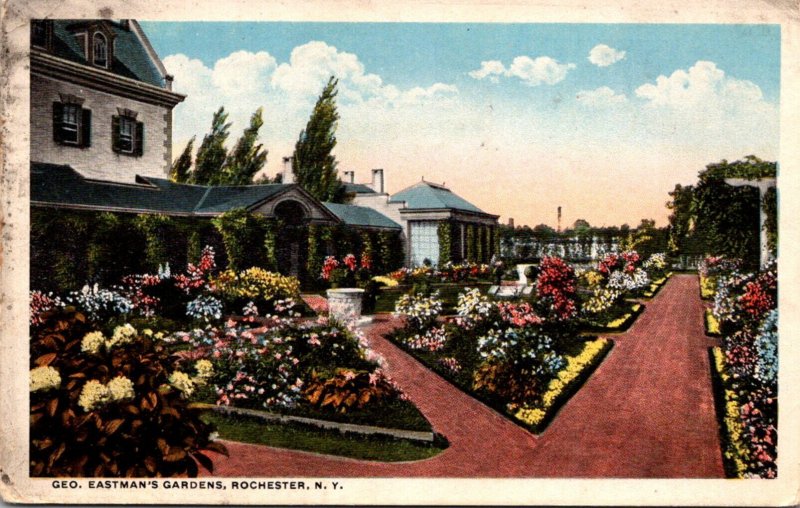 New York Rochester George Eastman's Gardens 1917