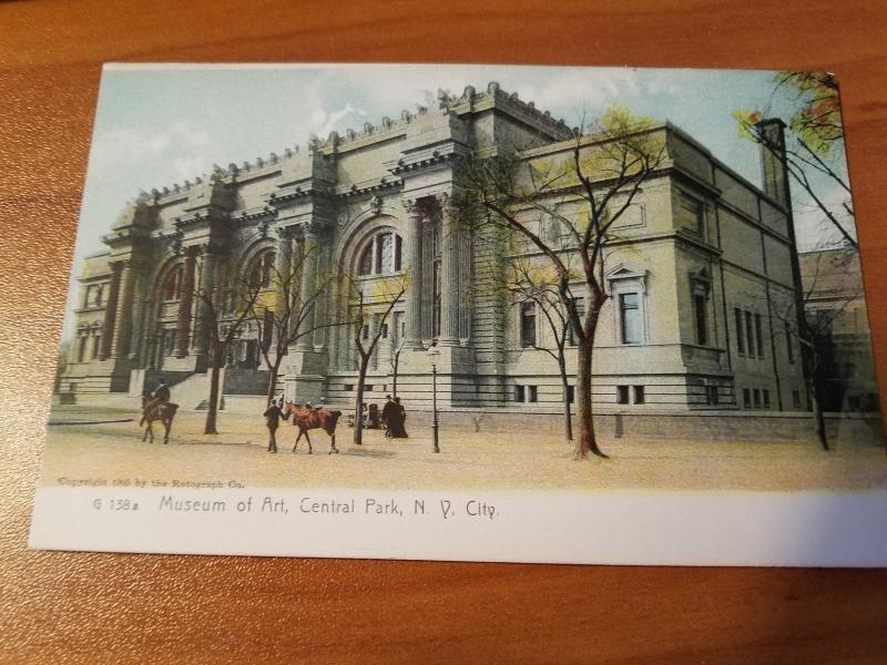 Antique Museum of Art, Central Park, NY Circa 1905 - Rotograph Company