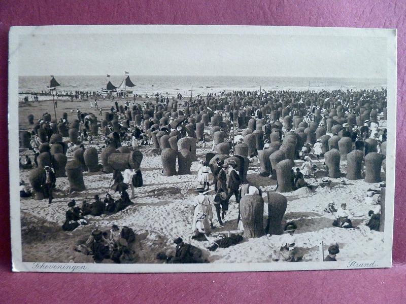 2 Old Postcards: Scheveningen Holland Beach Scene