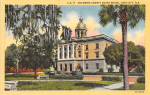 Lake City Florida 1960s Postcard Columbia County Court House