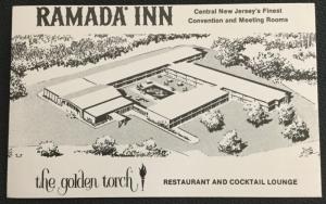 Postcard Unused Ramada Inn Golden Torch East Brunswick NJ LB