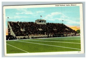 Vintage 1930's Postcard Junge Stadium Joplin High School Missouri