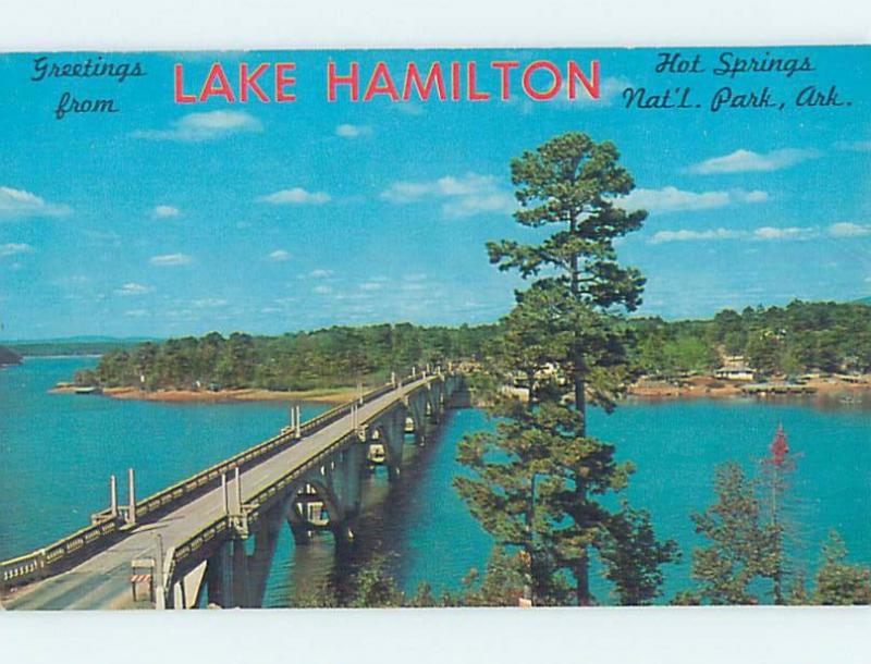 Pre-1980 GREETINGS FROM POSTCARD Hot Springs National Park Arkansas AR ho5589