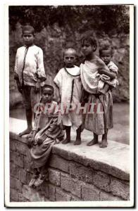 Old Postcard Scenes And Types Arab group Children