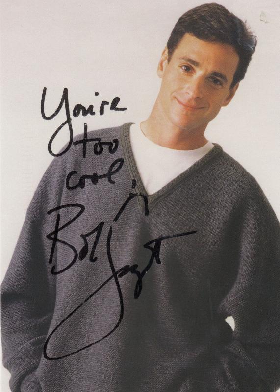 Bob Saget Full House Hand Signed Photo & Amazing Message