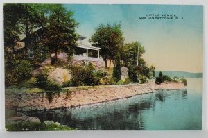 Lake Hopatcong NJ Little Venice Postcard R16