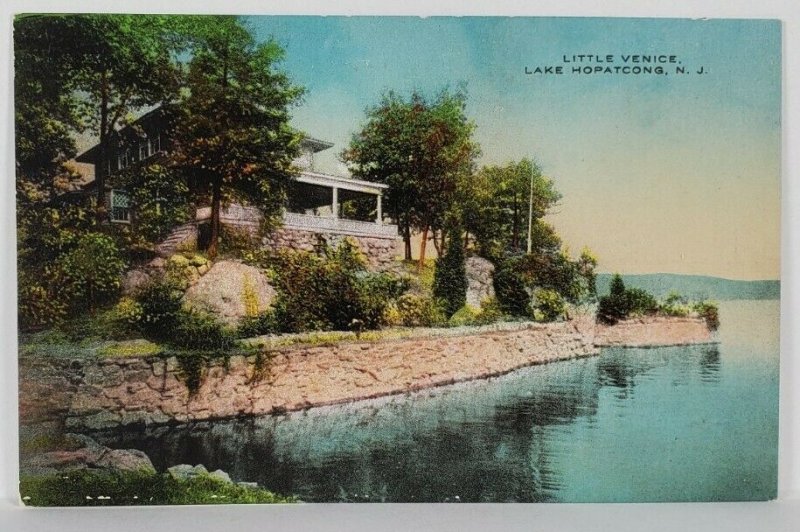 Lake Hopatcong NJ Little Venice Postcard R16