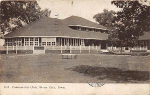 Sioux City Iowa~Commercial Club Building~Table & Chair in Yard~1907 Postcard