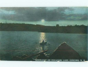 Divided-back LAKE SCENE Concord New Hampshire NH AE5075