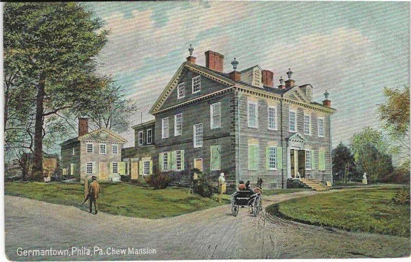Vtg Germantown, Philadelphia, PA, Chew Mansion Postcard United States