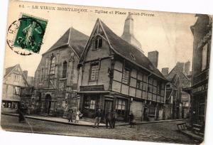 CPA Le Vieux MONTLUCON - Eglise et Place Saint-Pierre (262285)