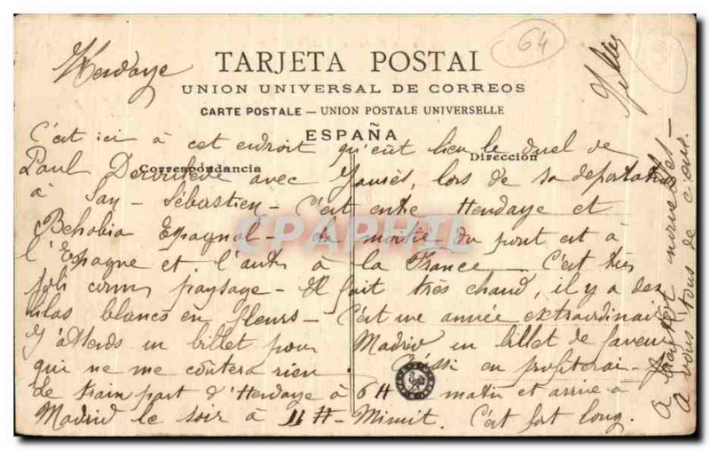 Old Postcard Isla de los Iie Pheasants Pheasants