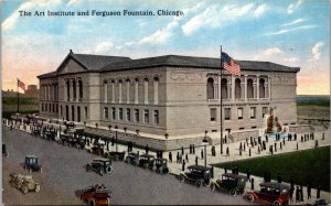 Illinois Chicago The Art Institute and Ferguson Fountain