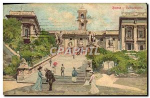 Old Postcard Roma Campidoglio