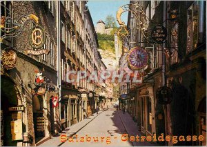 Postcard Moderne Salzburg Getreidegasse