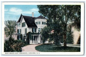 c1920 Mary Baker Eddy Residence Road Entrance Concord New Hampshire NH Postcard