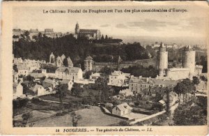 CPA Fougeres vue generale du Chateau (1237725)