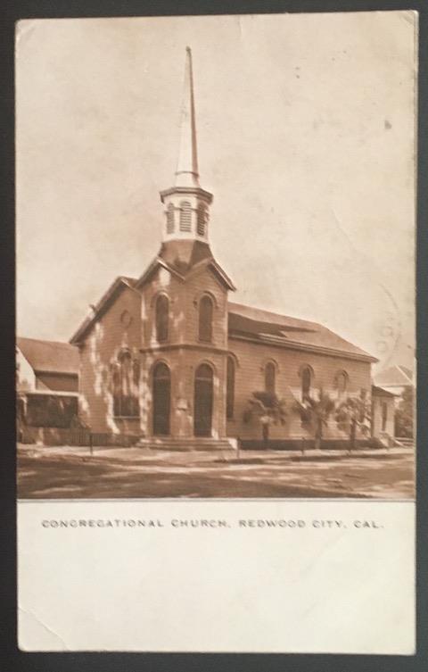 Congregational Church Redwood City Cal 1911 The Polychrome Co