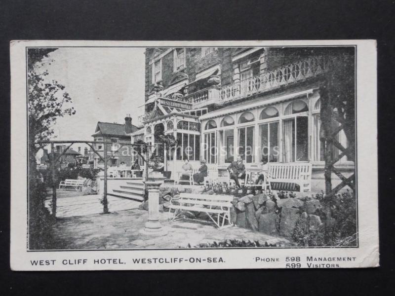 Essex: Westcliff on Sea THE WEST CLIFF HOTEL shows People on the Verander c1926