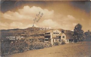 B9/ Jaffrey New Hampshire NH Real Photo RPPC Postcard 1921 Cutter House