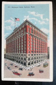 Vintage Postcard 1915-1930 Davenport Hotel, So. Post Street, Spokane, Washington