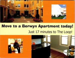 Berwyn IL Illinois  BERWYN APARTMENTS Home Advertising  4X6 Postcard