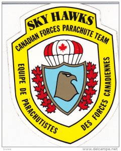 Sticker SKY HAWKS , Canadian Forces Parachute Team , 40-60s