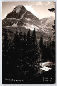 Cutbank Valley Glacier National Park MT RPPC Montana Postcard C39