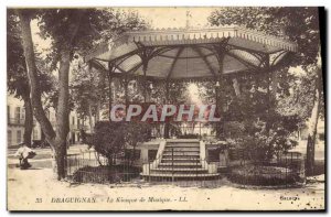 Old Postcard Kiosk music Draguignan