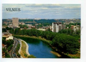 493240 USSR 1990 year Lithuania Vilnius river Neris postcard
