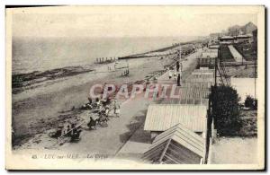 Old Postcard Luc Sur Mer The dam