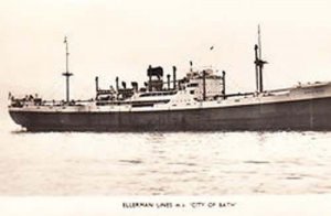 Ellerman Bath Avon Ship Liner RPC Real Photo Postcard